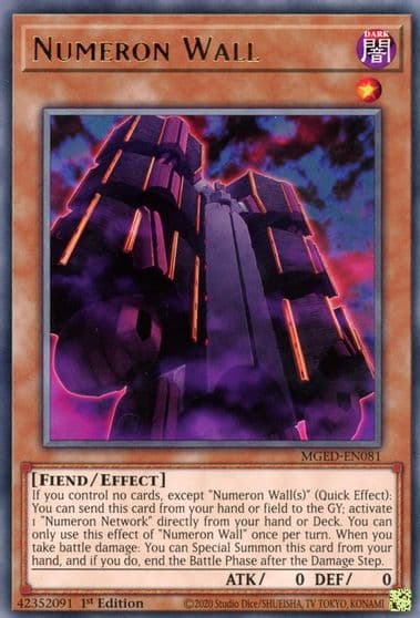 Numeron Wall Maximum Gold: El Dorado Yu-Gi-Oh! card