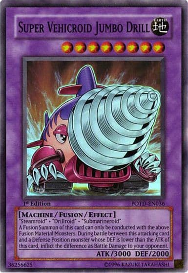 Super Vehicroid Jumbo Drill Power of the Duelist Yu-Gi-Oh! card