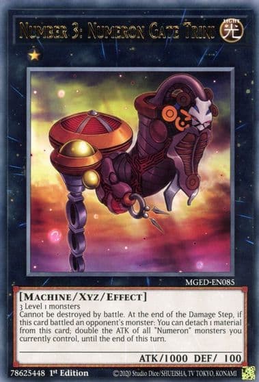 Number 3 Numeron Gate Trini Maximum Gold: El Dorado Yu-Gi-Oh! card