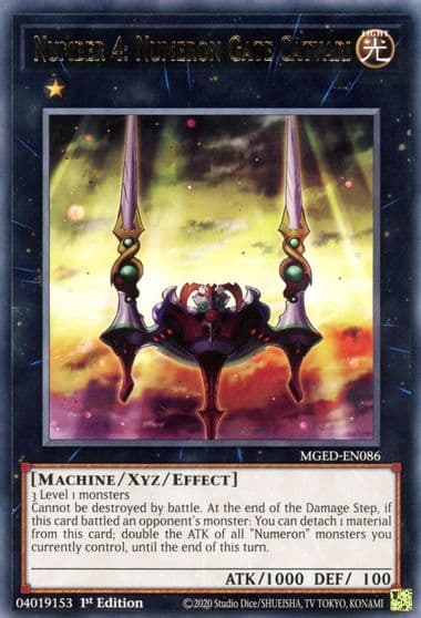 Number 4 Numeron Gate Catvari Maximum Gold: El Dorado Yu-Gi-Oh! card