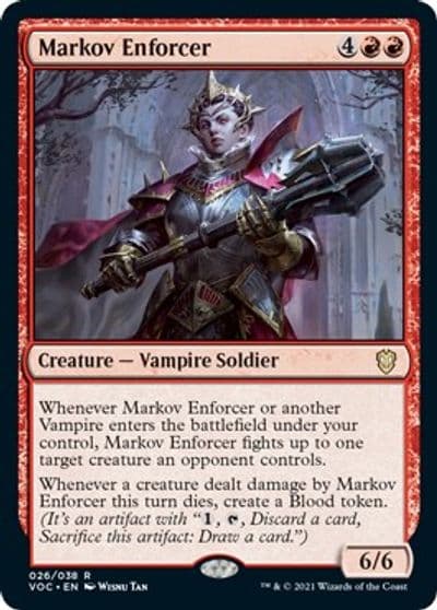 Markov Enforcer Commander: Innistrad: Crimson Vow Magic card