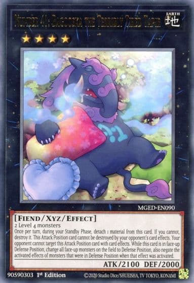Number 41 Bagooska the Terribly Tired Tapir Maximum Gold: El Dorado Yu-Gi-Oh! card