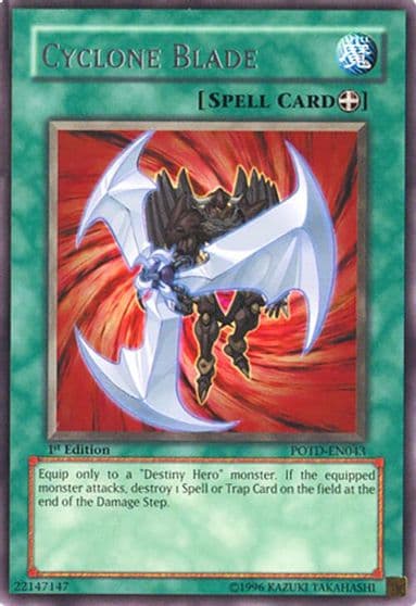 Cyclone Blade Power of the Duelist Yu-Gi-Oh! card