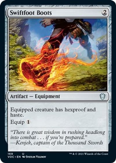 Swiftfoot Boots Commander: Innistrad: Crimson Vow Magic card