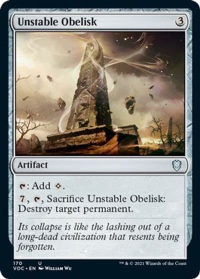 Unstable Obelisk Commander: Innistrad: Crimson Vow Magic card