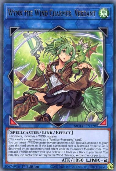 Wynn the Wind Charmer Verdant Maximum Gold: El Dorado Yu-Gi-Oh! card