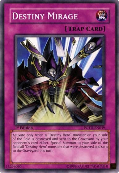Destiny Mirage Power of the Duelist Yu-Gi-Oh! card