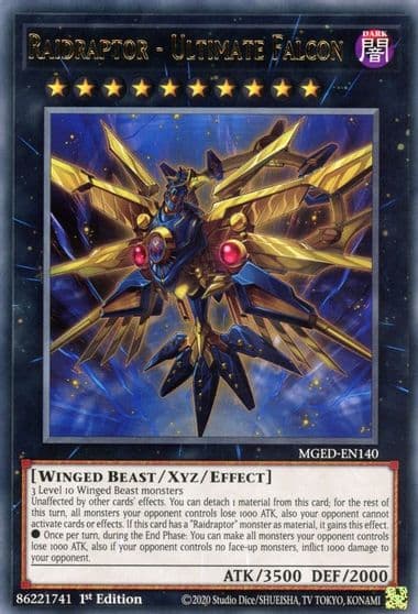 Raidraptor Ultimate Falcon Maximum Gold: El Dorado Yu-Gi-Oh! card