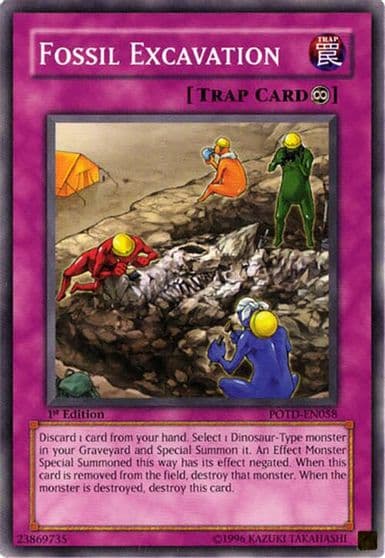 Fossil Excavation Power of the Duelist Yu-Gi-Oh! card