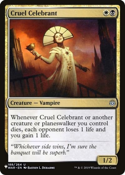 Cruel Celebrant The List Reprints Magic card