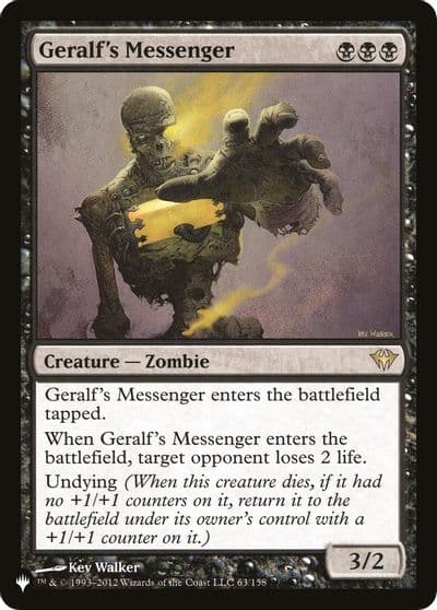 Geralfs Messenger The List Reprints Magic card