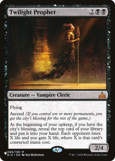 Twilight Prophet The List Reprints Magic card