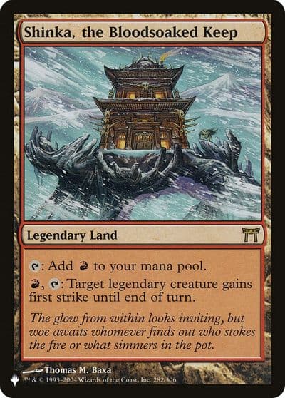 Shinka the Bloodsoaked Keep The List Reprints Magic card