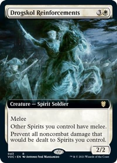 Drogskol Reinforcements Extended Art Commander: Innistrad: Crimson Vow Magic card