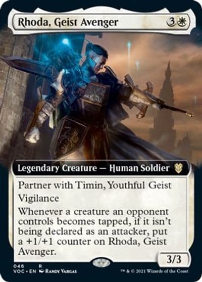 Rhoda Geist Avenger Extended Art Commander: Innistrad: Crimson Vow Magic card