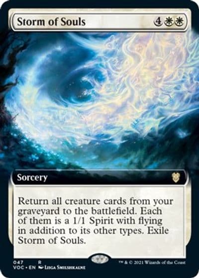 Storm of Souls Extended Art Commander: Innistrad: Crimson Vow Magic card