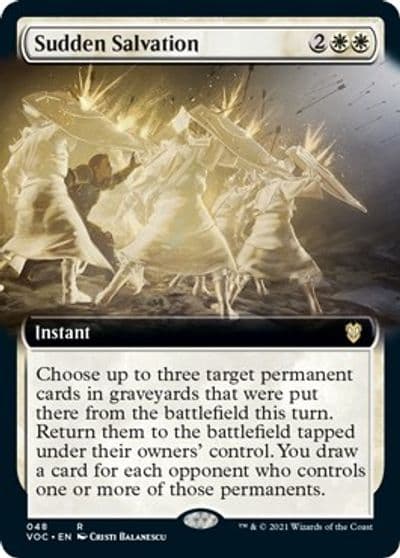 Sudden Salvation Extended Art Commander: Innistrad: Crimson Vow Magic card