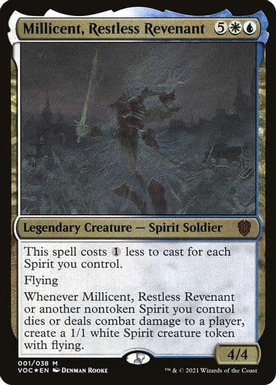 Millicent Restless Revenant Display Commander Thick Stock Commander: Innistrad: Crimson Vow Magic card