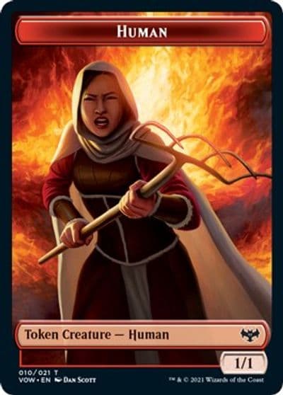 Human Token 010 Innistrad: Crimson Vow Magic card