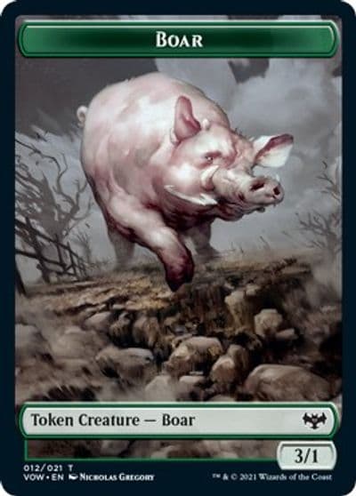 Boar Token Innistrad: Crimson Vow Magic card