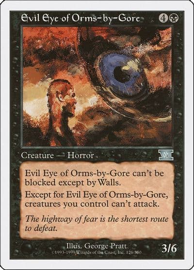 Evil Eye of Orms by Gore Classic Sixth Edition Magic card
