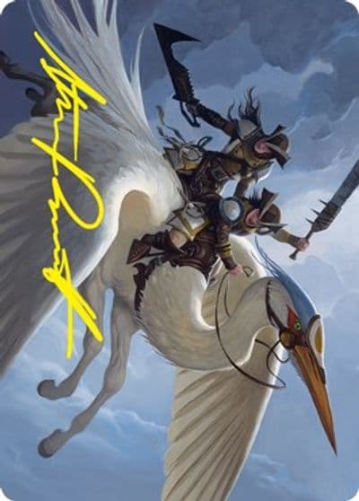 Gryffwing Cavalry Art Card Gold Stamped Signature Art Series: Innistrad: Crimson Vow Magic card