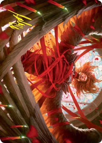 Sigardas Imprisonment Art Card Gold Stamped Signature Art Series: Innistrad: Crimson Vow Magic card