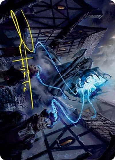 Dreamshackle Geist Art Card Gold Stamped Signature Art Series: Innistrad: Crimson Vow Magic card