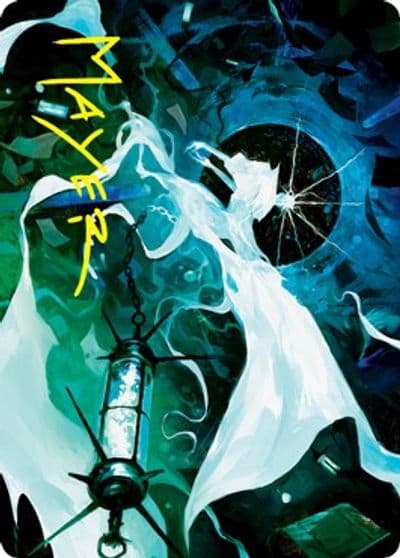 Thirst for Discovery Art Card Gold Stamped Signature Art Series: Innistrad: Crimson Vow Magic card