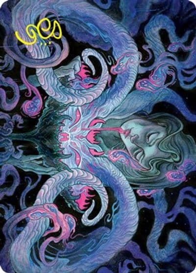 Demonic Bargain Art Card Gold Stamped Signature Art Series: Innistrad: Crimson Vow Magic card