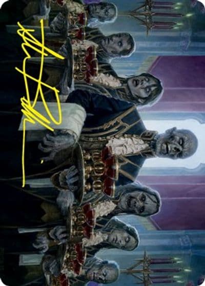 Dying to Serve Art Card Gold Stamped Signature Art Series: Innistrad: Crimson Vow Magic card