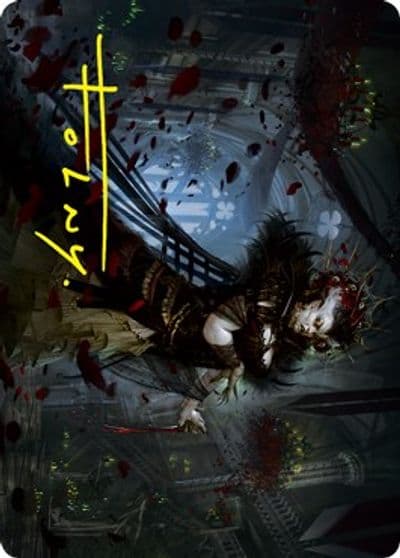Falkenrath Forebear Art Card Gold Stamped Signature Art Series: Innistrad: Crimson Vow Magic card