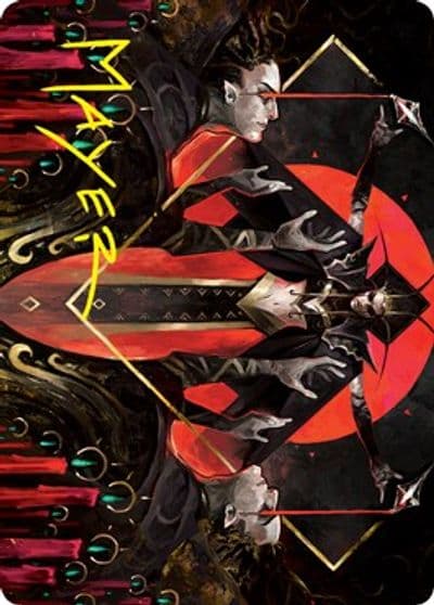Gift of Fangs Art Card Gold Stamped Signature Art Series: Innistrad: Crimson Vow Magic card