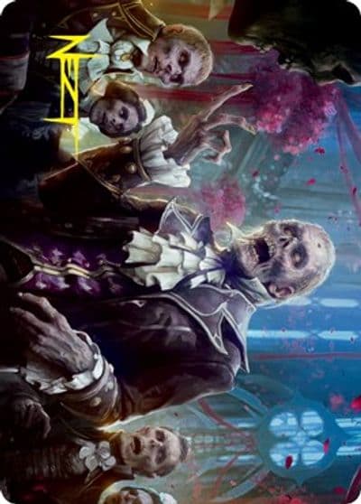 Undead Butler Art Card Gold Stamped Signature Art Series: Innistrad: Crimson Vow Magic card