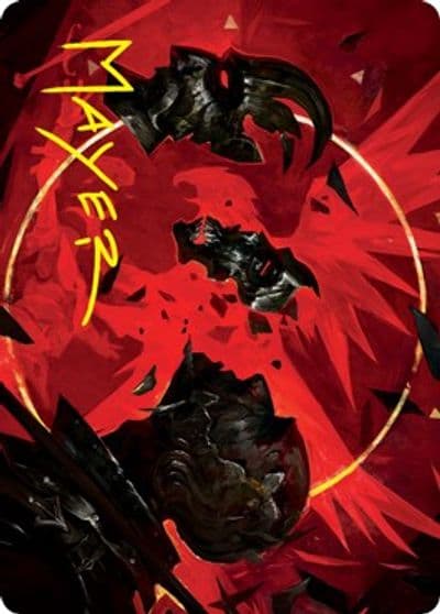 Abrade Art Card Gold Stamped Signature Art Series: Innistrad: Crimson Vow Magic card