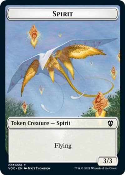 Spirit 003 Thopter Double sided Token Commander: Innistrad: Crimson Vow Magic card