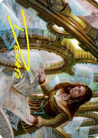 Cartographers Survey Art Card Gold Stamped Signature Art Series: Innistrad: Crimson Vow Magic card