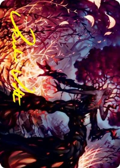 Splendid Reclamation Art Card Gold Stamped Signature Art Series: Innistrad: Crimson Vow Magic card