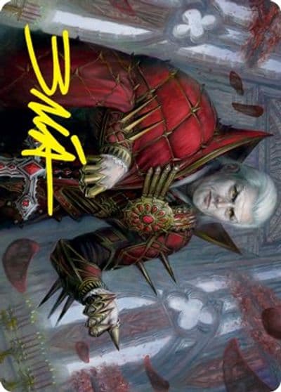Edgar Charmed Groom 59 81 Art Card Gold Stamped Signature Art Series: Innistrad: Crimson Vow Magic card