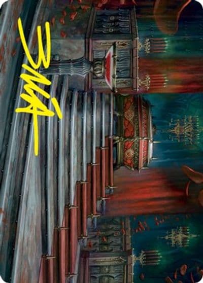 Edgar Markovs Coffin Art Card Gold Stamped Signature Art Series: Innistrad: Crimson Vow Magic card