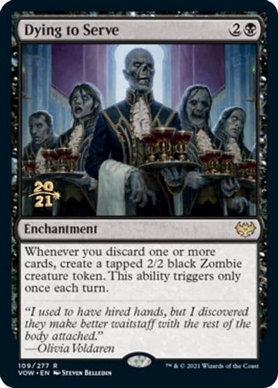 Dying to Serve Prerelease Cards Magic card