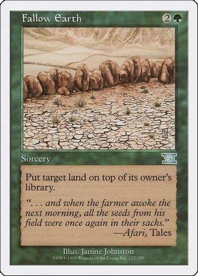 Fallow Earth Classic Sixth Edition Magic card