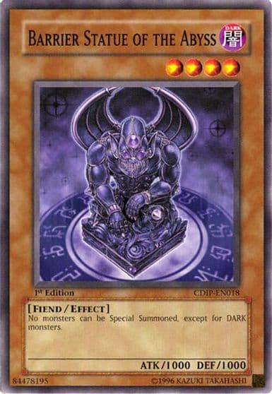 Barrier Statue of the Abyss Cyberdark Impact Yu-Gi-Oh! card