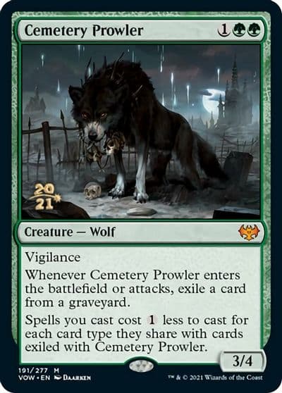 Cemetery Prowler Prerelease Cards Magic card