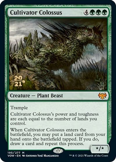 Cultivator Colossus Prerelease Cards Magic card