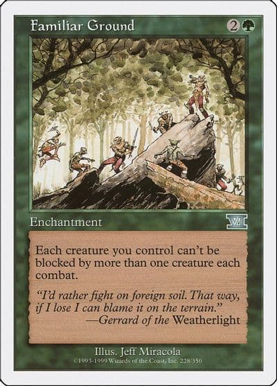 Familiar Ground Classic Sixth Edition Magic card
