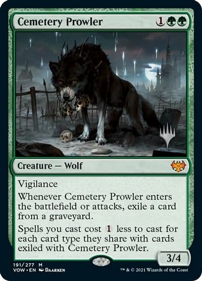 Cemetery Prowler Promo Pack: Aetherdrift Magic card