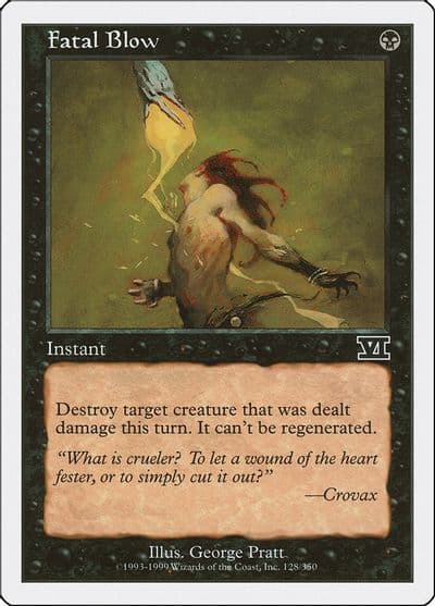 Fatal Blow Classic Sixth Edition Magic card