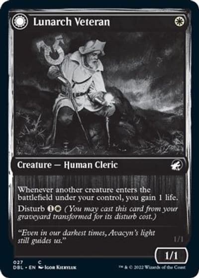 Lunarch Veteran Innistrad: Double Feature Magic card