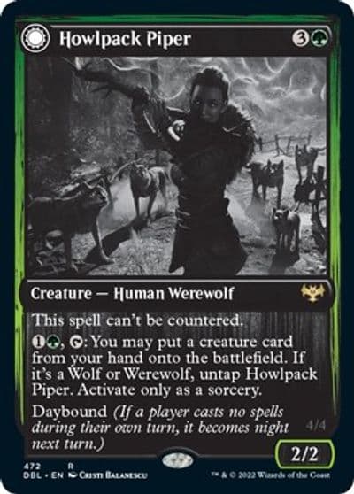 Howlpack Piper Innistrad: Double Feature Magic card